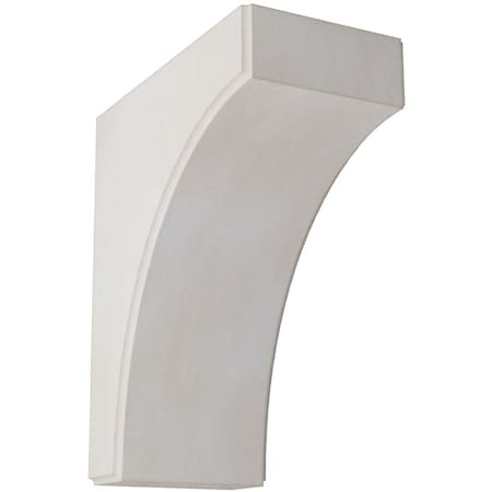 Ekena Millwork 5 1/4"W x 10"D x 12"H Clarksville Wood Vintage Decor Bracket, Chalk Dust White BKTWD05X10X12CVWH